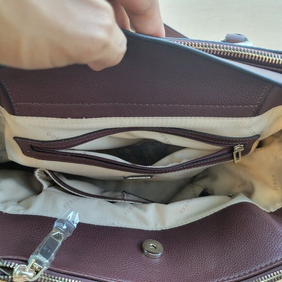 GUESS Women's Lila Status Satchel Bag - Picture 7 of 14